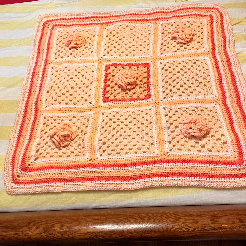 Afghan / Throw 35” x 35”